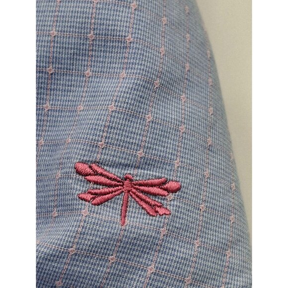 Talbots Womens Blue Button-Down Long Sleeve Blouse Size M - Picture 9 of 13